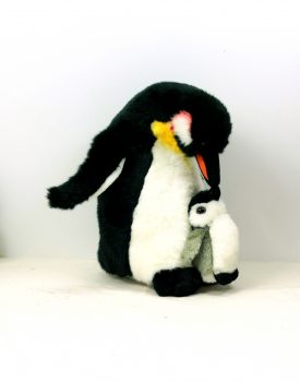 9" Penguin with Baby