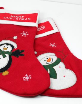 49cm Stocking with Penguin or Snowman