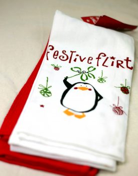 Festive Flirt Penguin Tea Towel Set (2)