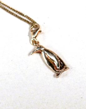 Silver Penguin Pendant (Flat)