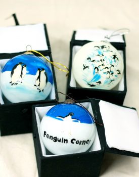 Glass Penguin Bauble