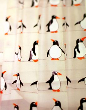 Penguin Shower Curtain - 180cm drop