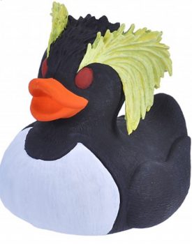 Rubber Duck Rockhopper Penguin 10cm