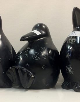 Large Dark Stone Penguin