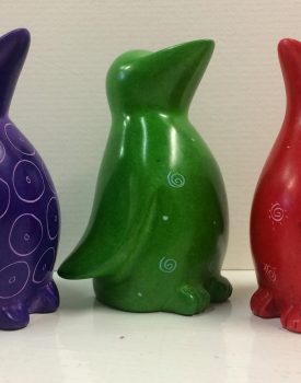 Small Colourful Stone Penguin
