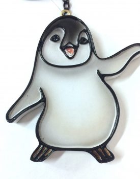 Hanging Crystal Sliding Penguin