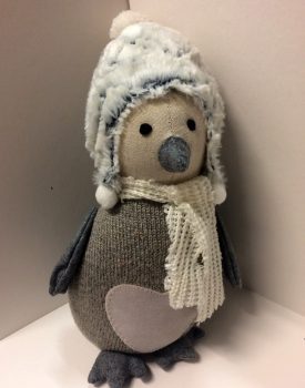 Snowy Penguin Door Stop