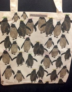 Chloe Gardner - Small Multiple Rockhopper Penguin Canvas Bag