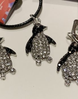 B&W Glitter Penguins