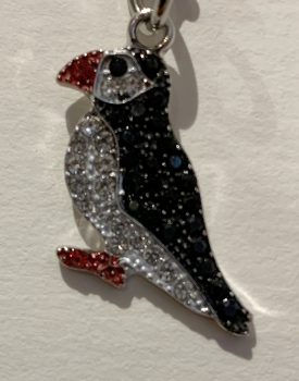 Glitter Puffin Bag Charm