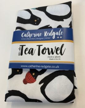 Catherine Redgate - Penguin Tea Towel