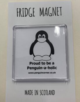 Penguin-a-holic Fridge Magnet
