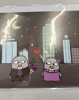 Love in the City Penguin Card