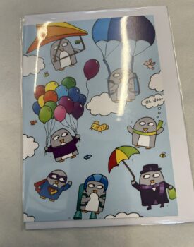 Flying Penguin Card