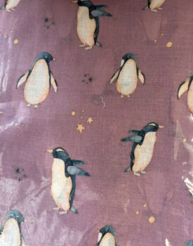 Penguin Scarf - Purple