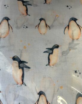 Penguin Scarf - Sky Blue