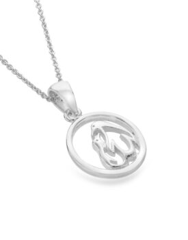 Sterling Silver Mum & Baby Pendant & Chain