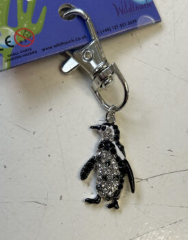Small Glitter Humboldt Penguin Bag Charm
